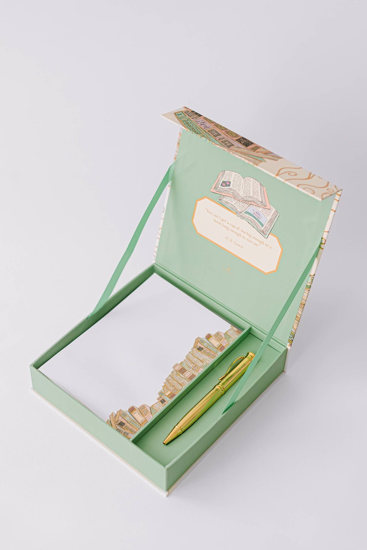 Cozy Book Stack Luxury Stationery Set