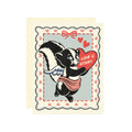 Love U Stinky Skunk Greeting Card