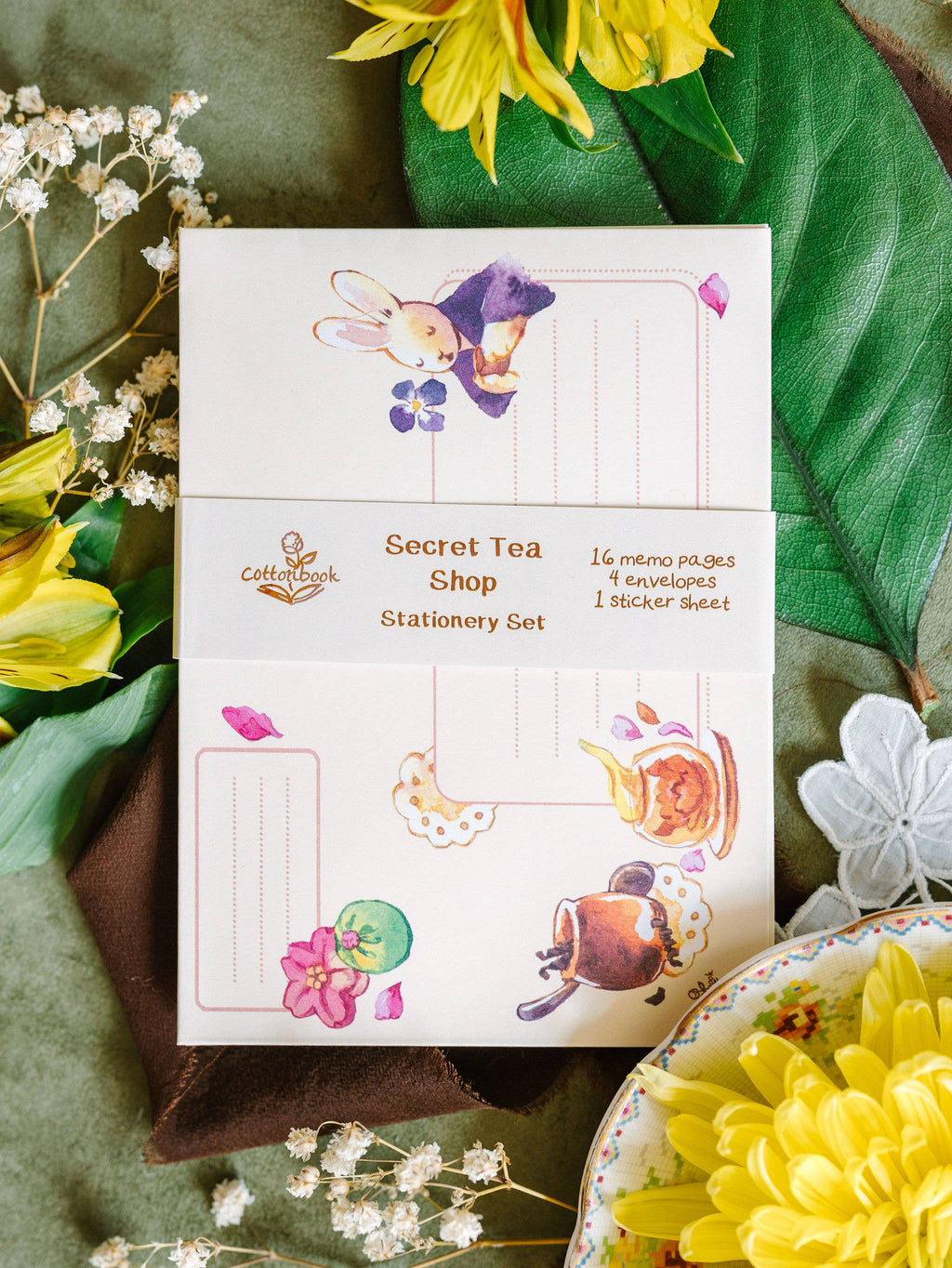 A6 Stationery Set: Secret Tea Shop