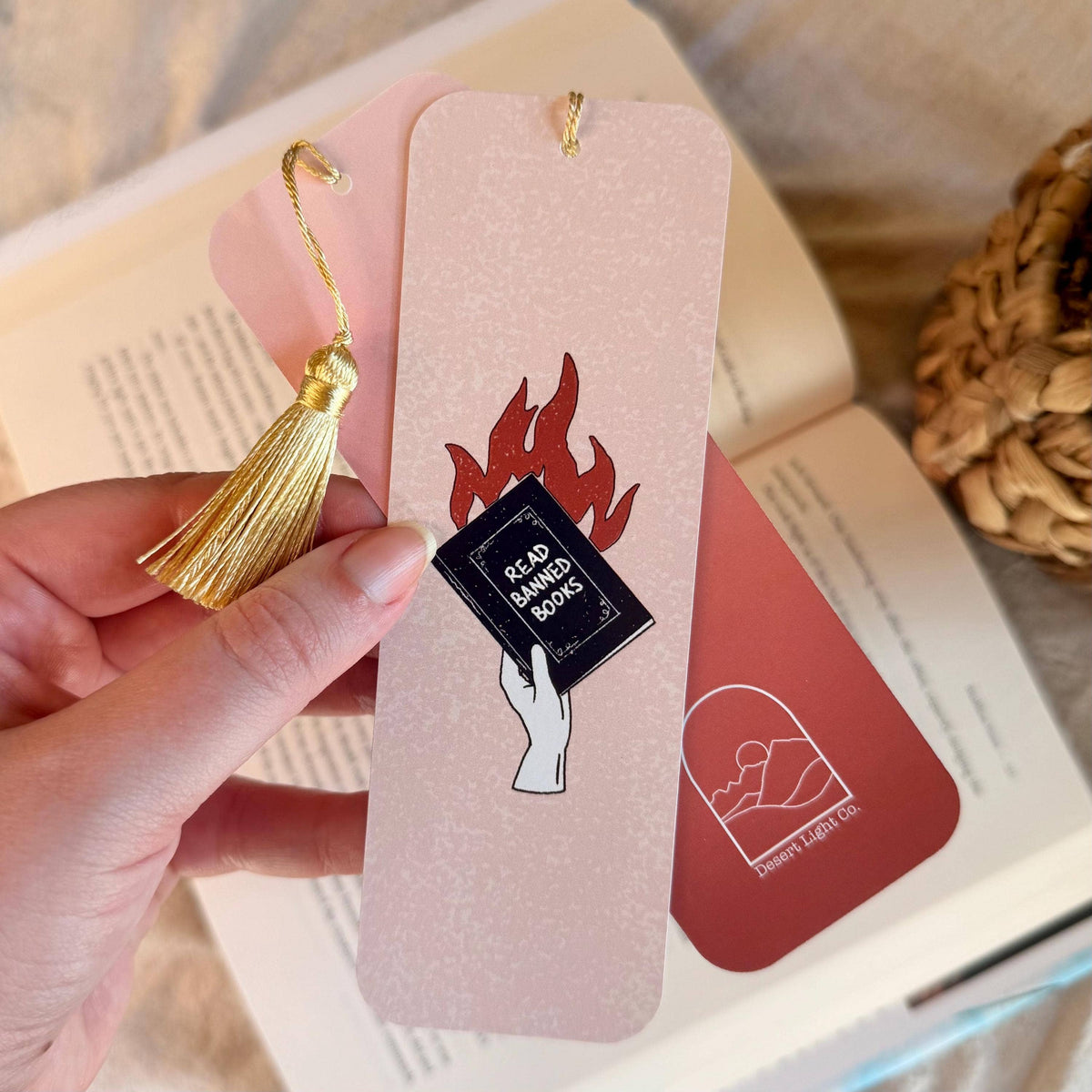Read Banned Books Bookmark with Tassel