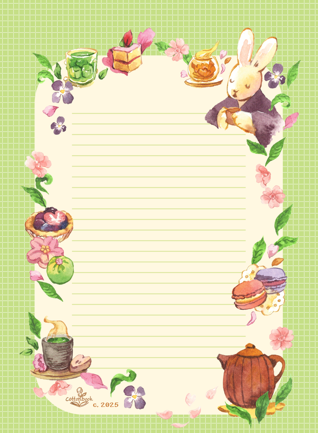 A6 Stationery Set: Secret Tea Shop
