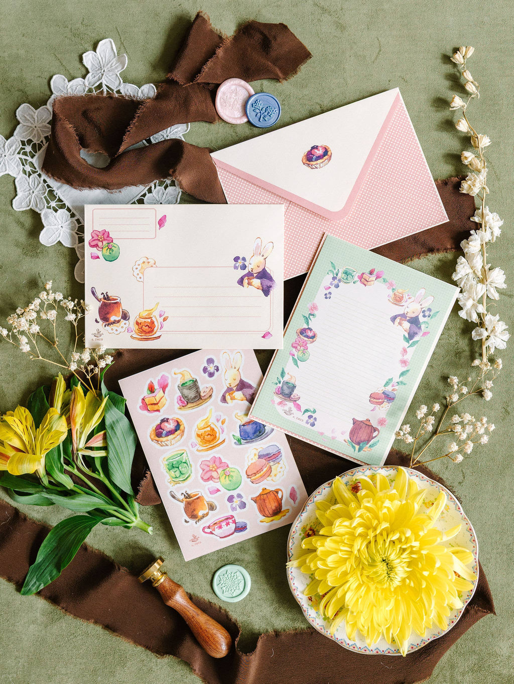 A6 Stationery Set: Secret Tea Shop