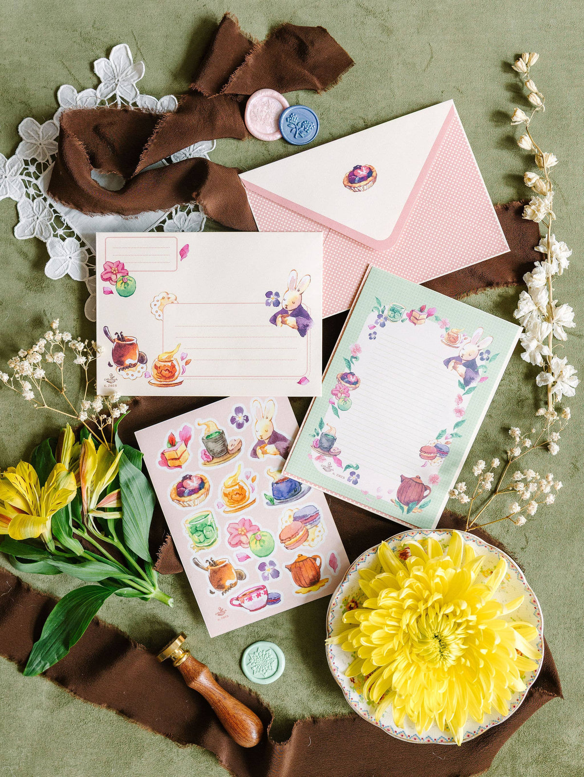 A6 Stationery Set: Secret Tea Shop