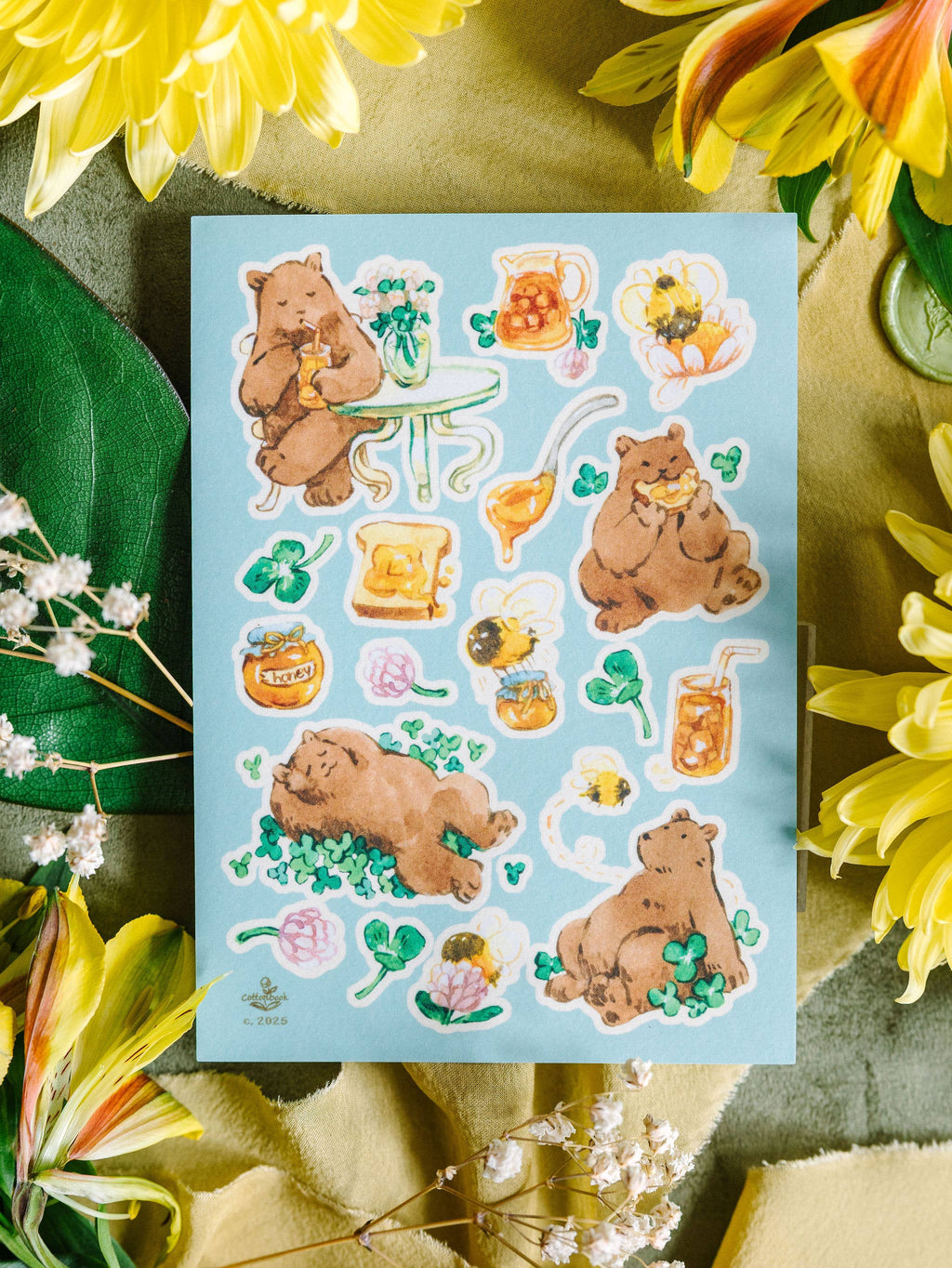 A6 Stationery Set: Sweet Honey & Wild Clover